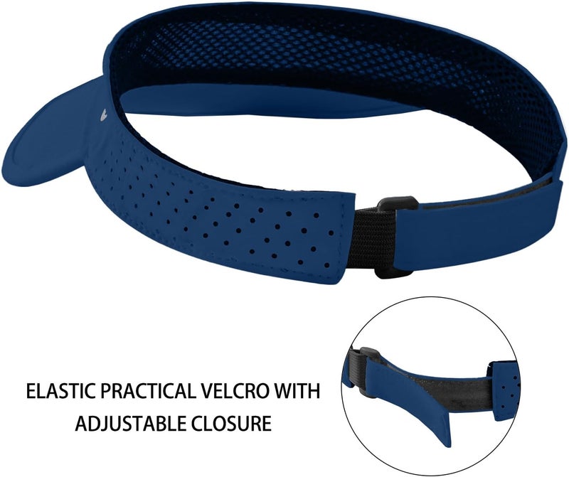 Wander Sports Sun Visor Hats Adjustable Running Golf Tennis Mesh Folding Cap for Women Men - Image 4